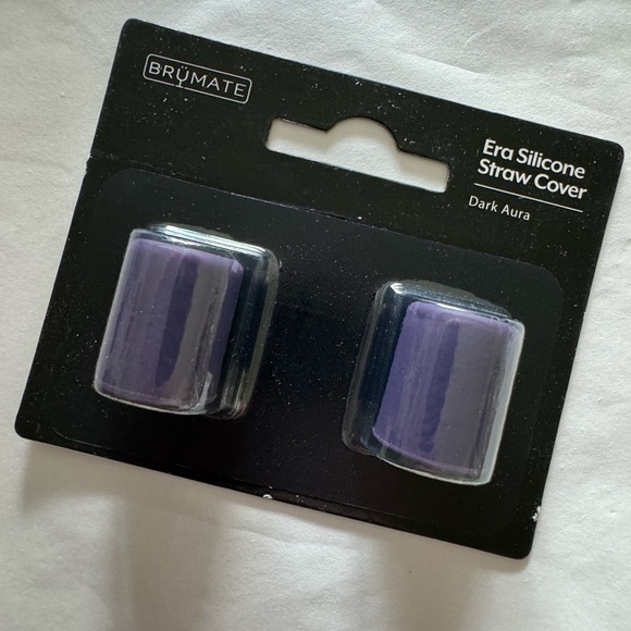 NEW! BRUMATE Dark Aura Purple Magnetic Era Straw Covers Set of 2 New in Package! - Picture 2 of 12